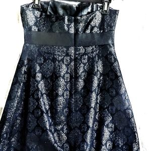 BCBG Maxaria jacquard strapless dress